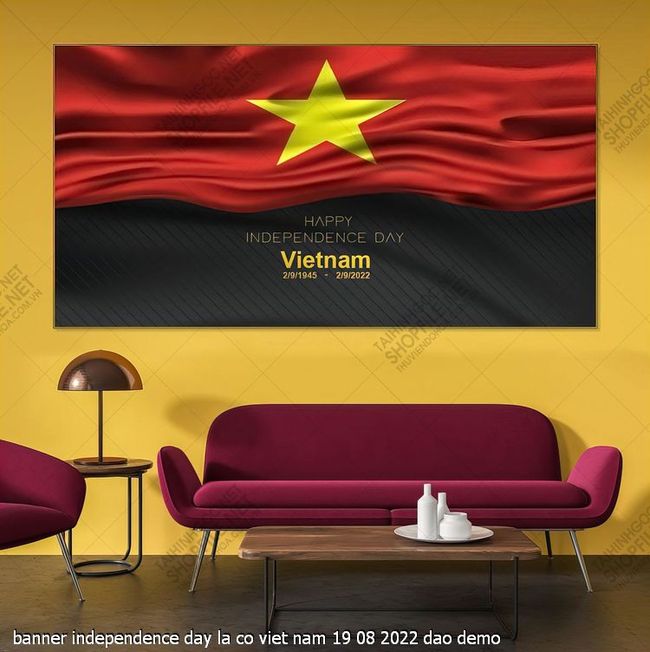banner independence day la co viet nam 19 08 2022 dao